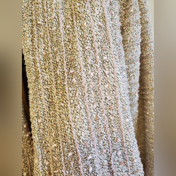 NWT ByTavi Women's Champagne Blush Asymmetrical Cardigan Sweater Sz Med - Picture 6 of 14